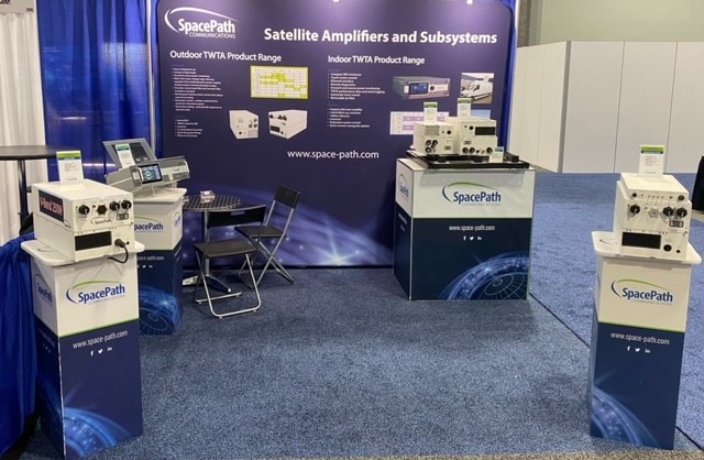 SpacepathComms's tweet photo. Day 1 of Satellite 2023 Exhibition, make sure to come visit SpacePath at Booth 2833 to view our 650W Ka Band and 250W V Band HPAs #SatShow https://t.co/sdsF8gPlNh