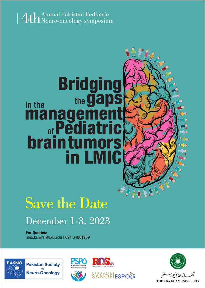 PASNO_Group's tweet photo. Call for Abstracts | 4th Annual Pakistan Paediatric Neuro-Oncology Symposium | December 1-3, 2023 | Aga Khan University
Abstract Submission Form, click: https://t.co/5MPFIzIDUW
@AtherEnam @AKUGlobal @PASNO_Group
#MedTwitter #Abstract #Submissionsopen #abstractcall #symposium https://t.co/HpULpUJsji