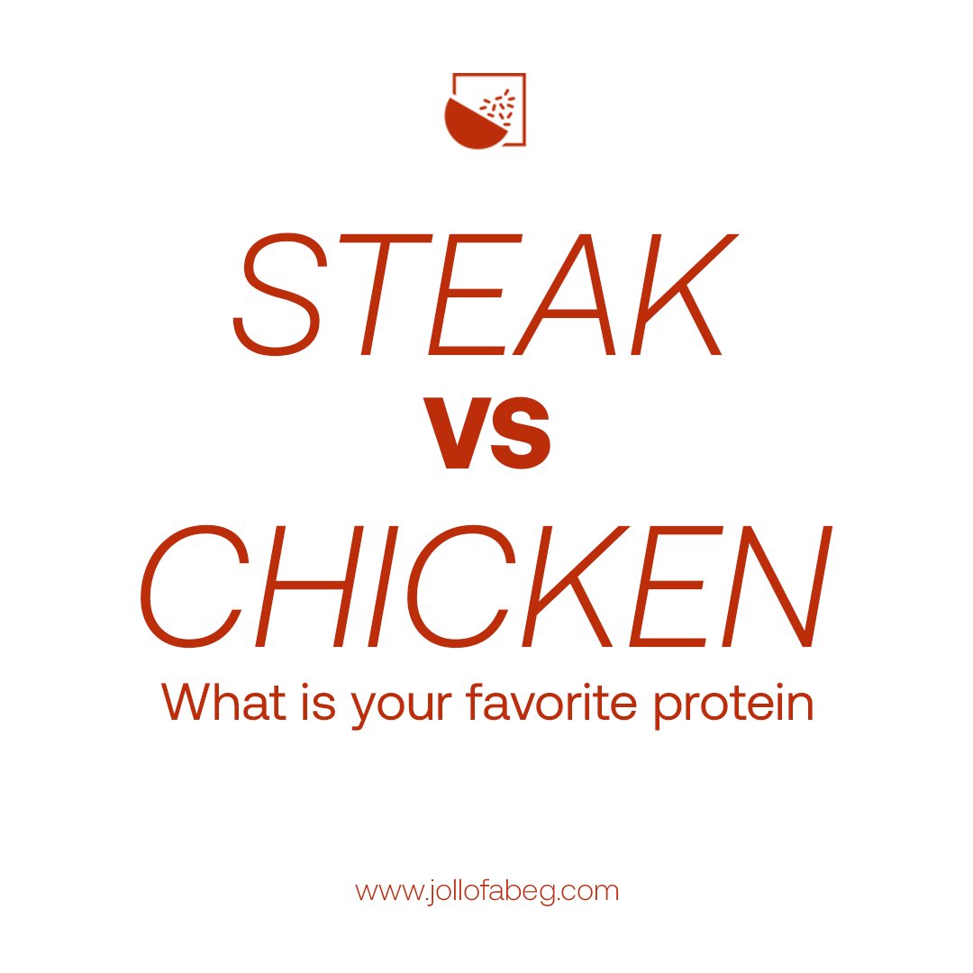 JollofAbeg's tweet photo. Can't decide between steak🥩or chicken🍗? 
What's your go-to protein when you're feeling hungry? 

Let us know in the comments!⤵️

https://t.co/zz8M1eY2nc 

#jollofabeg #jollofrice #jollof #jollofvibes #naija #ghana #culvercity #fresh #tasty #yum #yumyum https://t.co/zICGXrXPpD
