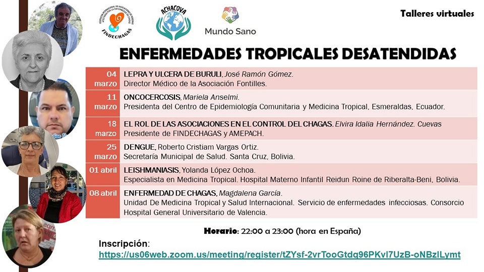 CoalicionChagas's tweet photo. 🗓️8 Abril: #Taller virtual sobre Enfermedad de #Chagas, como aproximación al 14 de abril, #DiaMundialChagas.

✍️ https://t.co/P4rTaR4dF9

#ChagasDisease #BeatNTDs #NTDs #VectorBorneNTDs #ChagasSeTrata #Agenda2030 #NTDroadmap #NTDroadmap2030 #100percentCommitted https://t.co/vxngKxcRPC