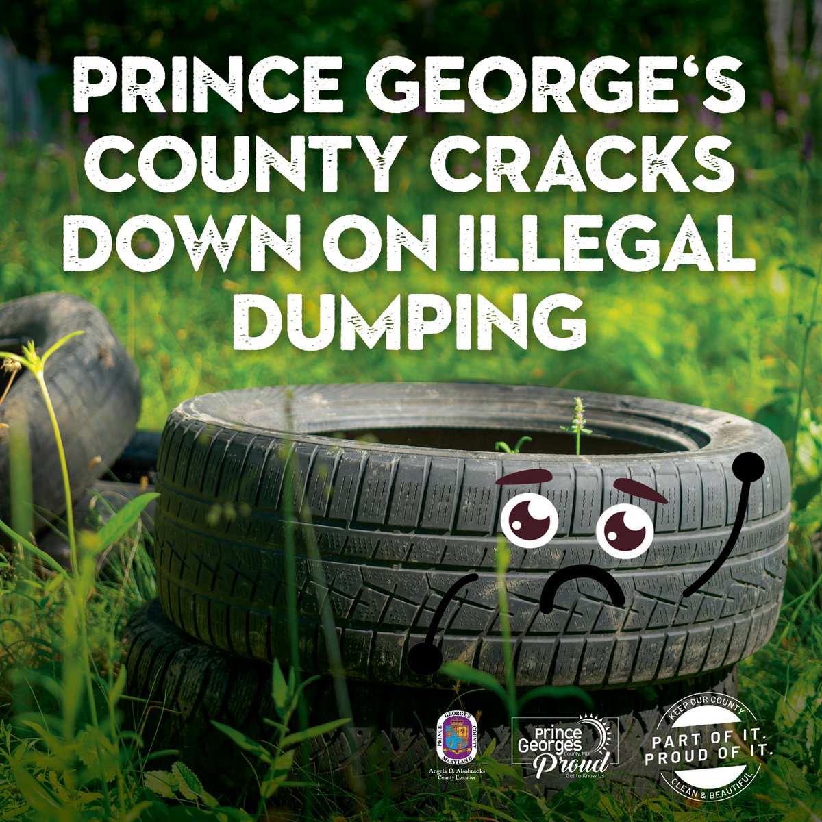 Prince George’s County is cracking down on illegal dumping. Read about our taskforce, and what residents can do to help: bit.ly/3llO7rF  
#PGCPartofitProudofit