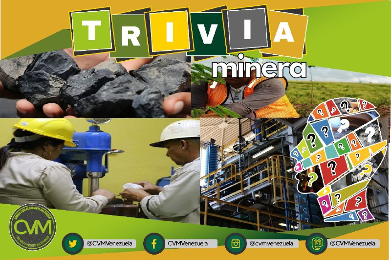 cvm_ve's tweet photo. #TriviaCVM || ¿Ya participaste en nuestra trivia de hoy? 🤔🤷⁉️
Visita 👉https://t.co/90IIE1XupX y pon a prueba tus conocimientos sobre el ámbito minero.
#14Mar
#ChávezAntiimperialista https://t.co/nOeCmrxHtL