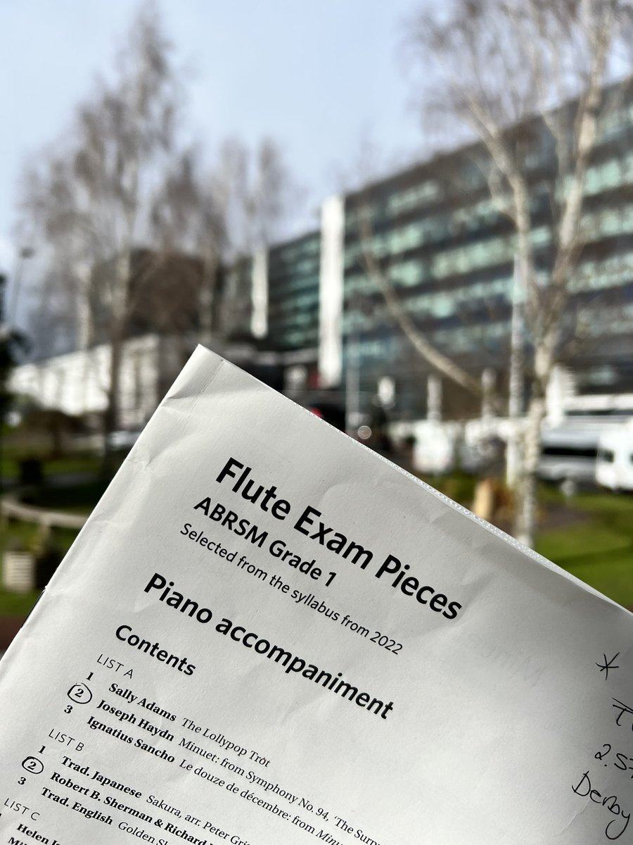 hhyouthjazz's tweet photo. Back at @DerbyUni for even more @ABRSM #exams, first up grade 1 flute!!! https://t.co/hAT2pZ5BDP