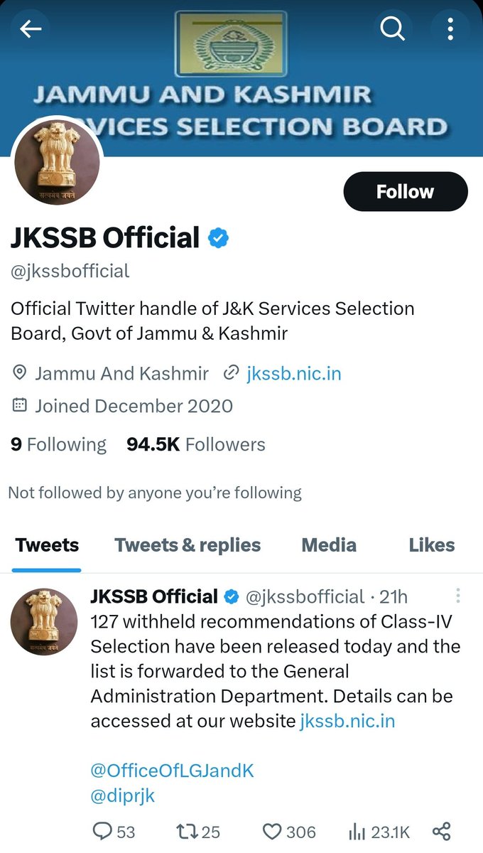 JKStudentUpdat2's tweet photo. JKSSB buy Blue tick subscription. Yr tum logo k kaam hi aise ki official verified ho bi ni skte. Shame on you
#jkssb #Aptech_Blacklisted_not_accepted #AptechGoBack https://t.co/w9ETMVPKsT