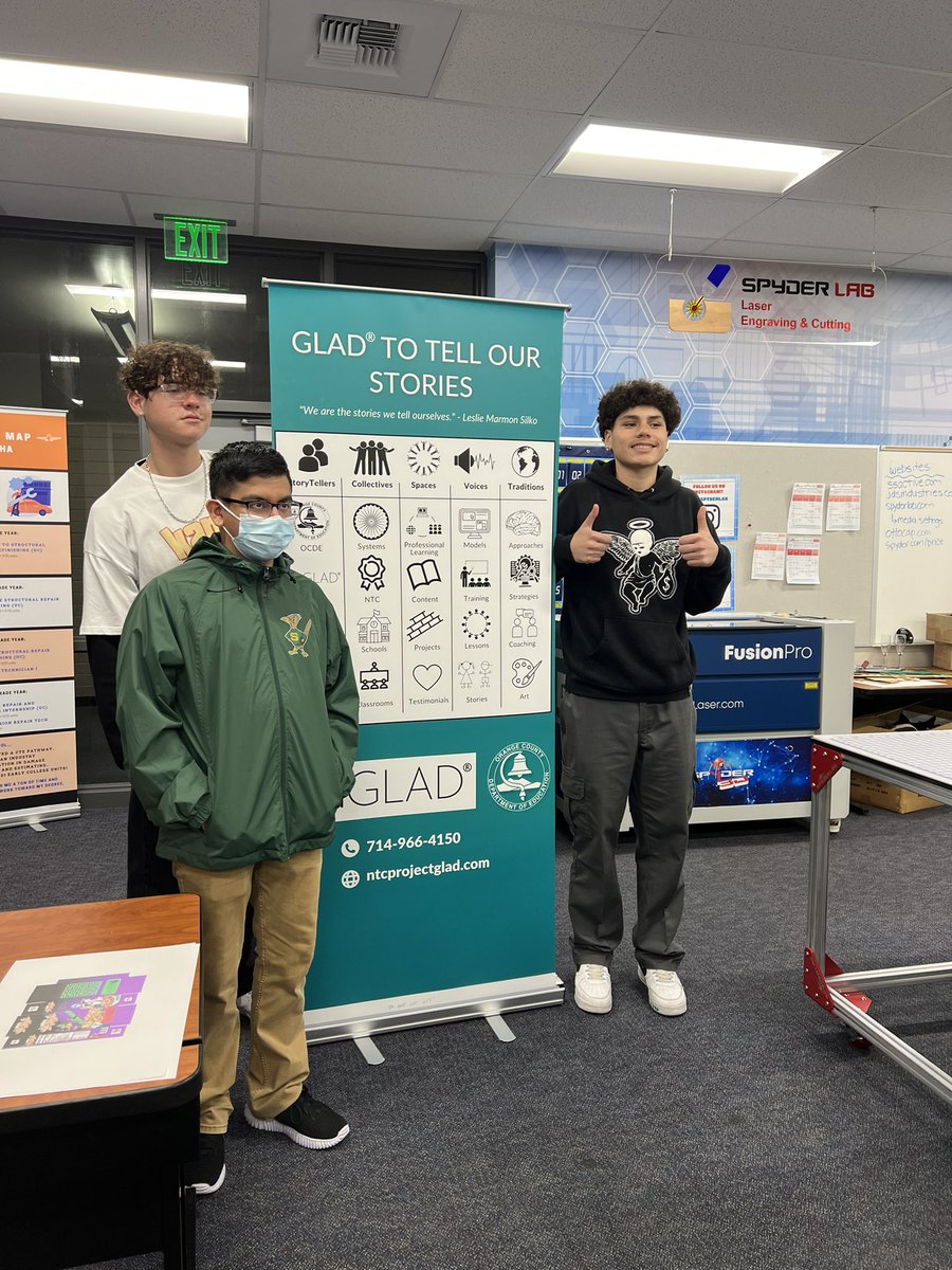 SaddlebackHS's tweet image. What happens when entrepreneurship and creativity collide? On any given day- our students are doing BIG things ⭐️ Our #SpyderLab knocking out some important projects for the @OCDeptofEd and our #AVIDFamily 👏🏽👏🏽👏🏽 #sausdgraduateprofile @SantaAnaUSD