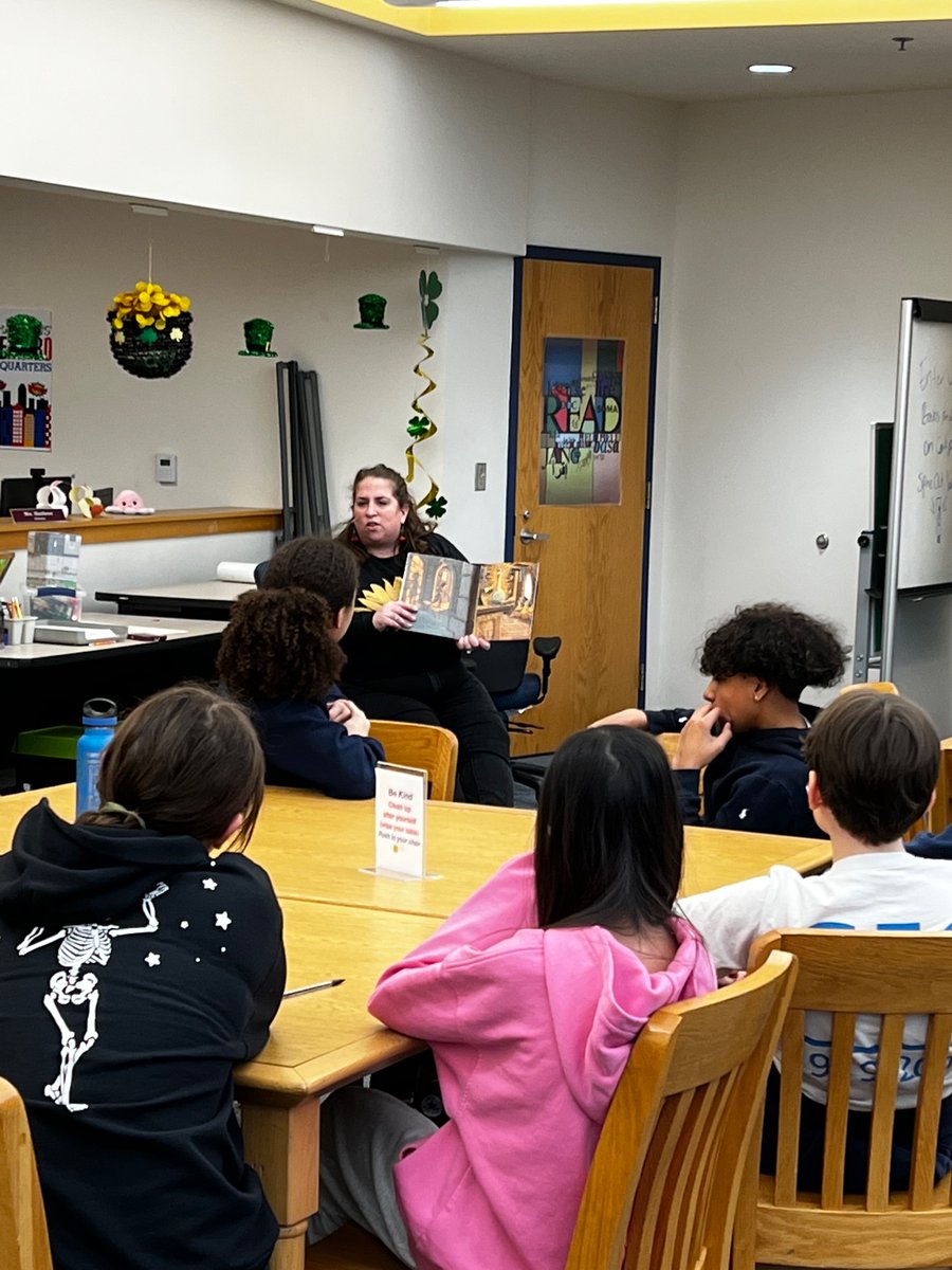 DedhamMSLibrary's tweet image. It’s Pi Day! We are reading a story and playing with math! Spirographs, Sue Cumfrence and the Dragon of Pi, and Pi bead bracelets.