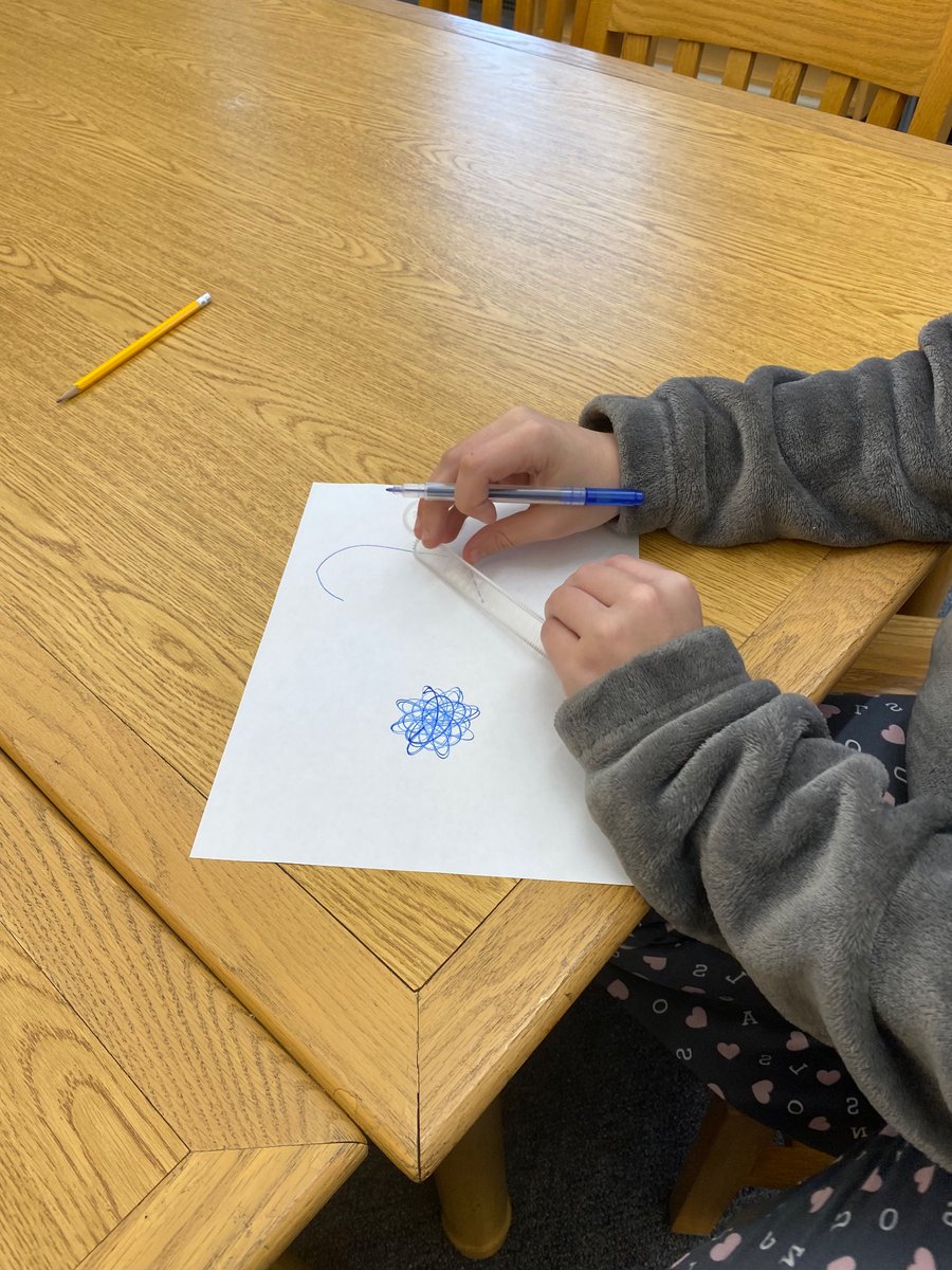 DedhamMSLibrary's tweet image. It’s Pi Day! We are reading a story and playing with math! Spirographs, Sue Cumfrence and the Dragon of Pi, and Pi bead bracelets.