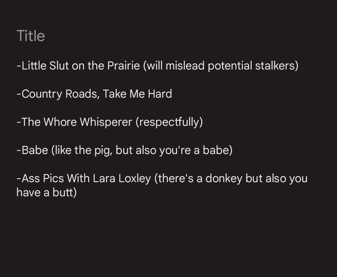 I told my bff that I was doing a farm twitch channel and she sent me this:  &ldquo;I&rsquo;ve been brainstorming