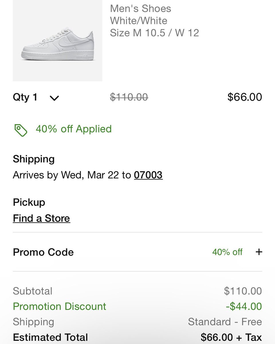 Nice Kicks on Twitter "No promo code needed, just add to cart and the