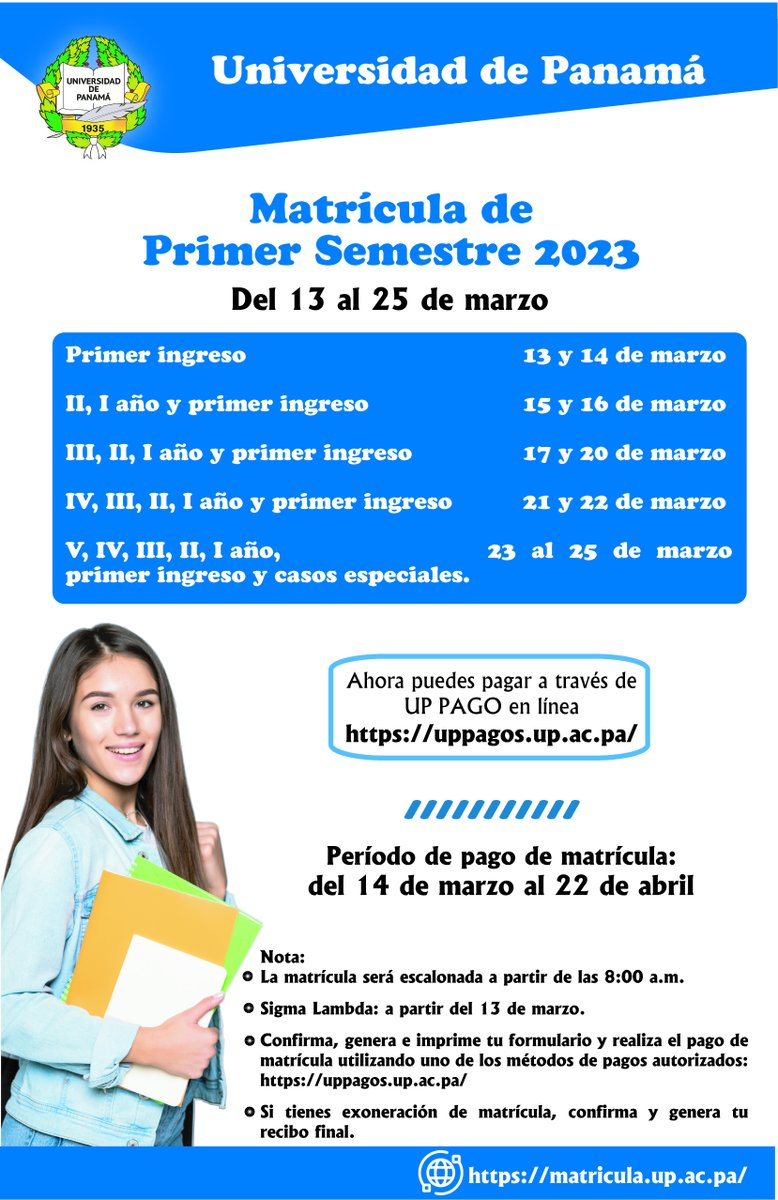 Fa_publica's tweet photo. Información sobre la matricula. https://t.co/NX7B52O9sJ