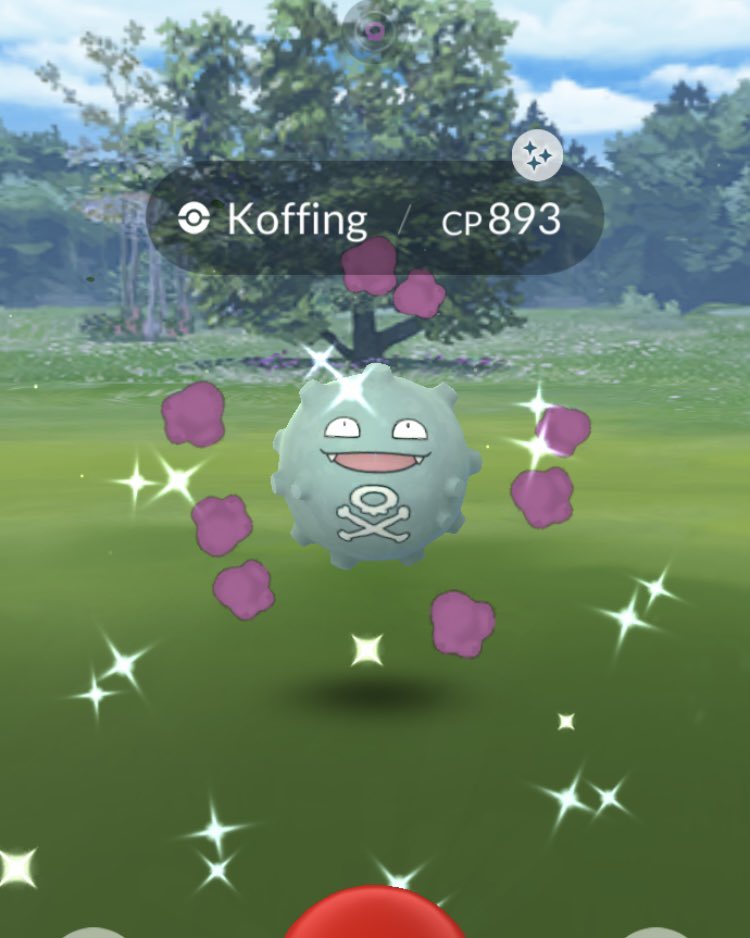 tommiplaysgames's tweet image. Nice start to the day! ✨☠️💨 
#PokemonGO #ShinyPokemon #Koffing