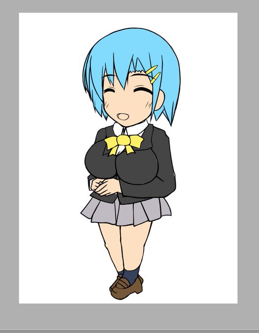 本日もSDキャラの線を調整しつつ色置き中〆(‾・ω・‾)b
配色するとそのキャラぽくなりますな☆ 