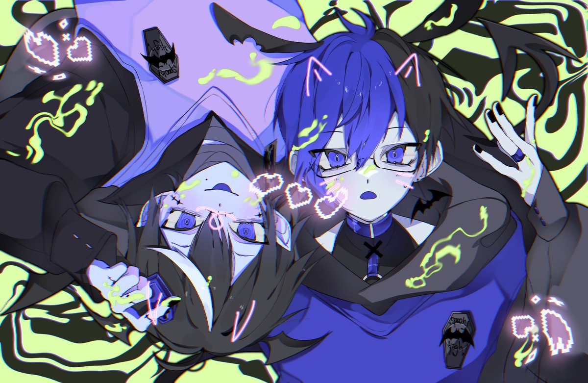 「u̷̳̻̙̝̬̳̇̑̄̓̕p̴̫̗̳̳̅͘s̶̢̢̮̼̱̜̈́̍̔̉͆͆̑̎̕í」|SHIO塩🦇のイラスト