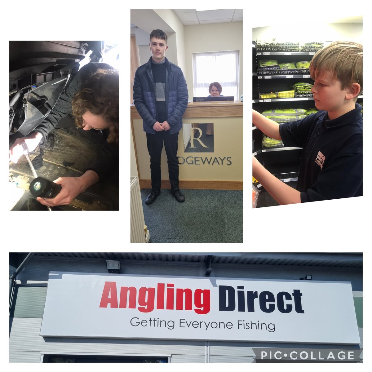 AA_Careers_Zone's tweet photo. Out and about visiting @AlcesterAcademy work experience placements again today. Sincere thanks to Bridge Garage and @WAClimited @AlcesterTown. Also Ridgeways Surveyors and Angling Direct in Redditch. Whispers of a part time job at Angling Direct for Jack too! #NCW2023 https://t.co/KM9nkGNhY1
