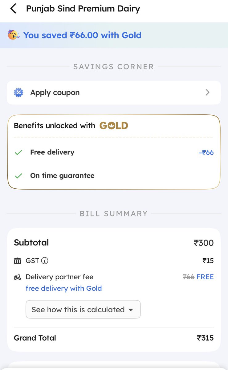 PrabalKothari's tweet photo. @zomato pls let me know the calculation of GST ?? https://t.co/tc0qLPBFfb
