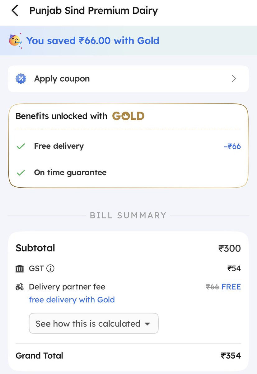 PrabalKothari's tweet photo. @zomato pls let me know the calculation of GST ?? https://t.co/tc0qLPBFfb