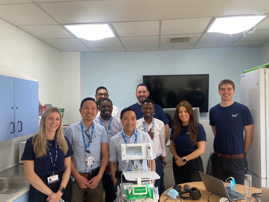 Hospital #GoLive 🎉 Queen Elizabeth Hospital King’s Lynn NHS Foundation Trust went live with #SystmOne today! Digital Change Lead Emmanuel Cabales was very impressed seeing the first observation score populate on the smart board. Well done to the entire team 👏 <a href="/TeamQEH/">The QEH King's Lynn</a>
