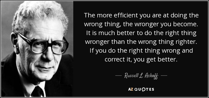 Russell Lincoln Ackoff was an American organizational theorist, consultant, and Anheuser-Busch Professor Emeritus of Management Science at the Wharton School, University of Pennsylvania. Ackoff was a pioneer in the field of operations research, systems thinking and management science. Wikipedia
Born: February 12, 1919, Philadelphia, Pennsylvania, United States
Died: October 29, 2009, Paoli, Pennsylvania, United States
Education: University of Pennsylvania
Children: Alan Ackoff, Karen Ackoff, Richard Wald, Karla Ackoff Kachbalian
Influenced: Peter Drucker
Other academic advisors: Edgar A. Singer, Jr.