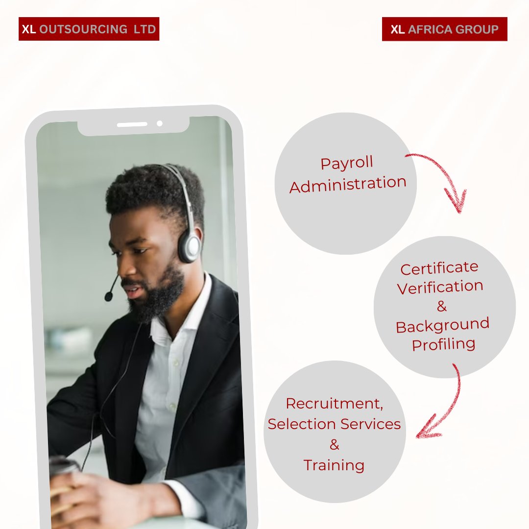 XL_AFRICAGROUP's tweet photo. Focus on your core business while we handle your hiring process, train your staff, and process your staff payroll. Contact XL Outsourcing for effective Background Checks.
#xlafricagroupltd #xloutsourcingltd #xlfacilitymanagement
#xlafricagroupltd #securityandprotection https://t.co/dRPi1RCEvX