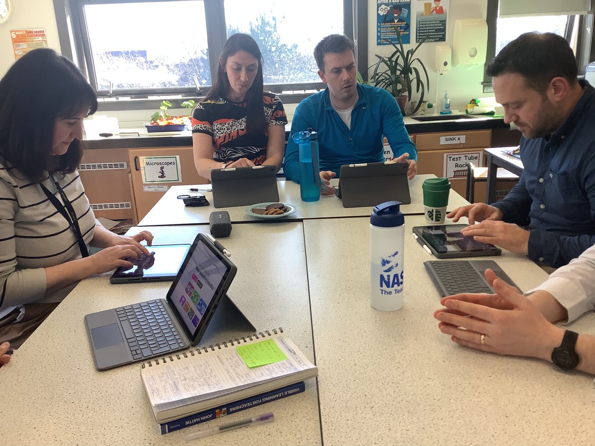 CHSLearnTeach's tweet photo. A productive and enjoyable afternoon in our Professional Learning Groups as we collate the changes we made to our practice and what we learned. Looking forward to the learning festival in May! #powerofaplusone #cognitivescience #leadershipoflearning https://t.co/aIKAYVtEc4
