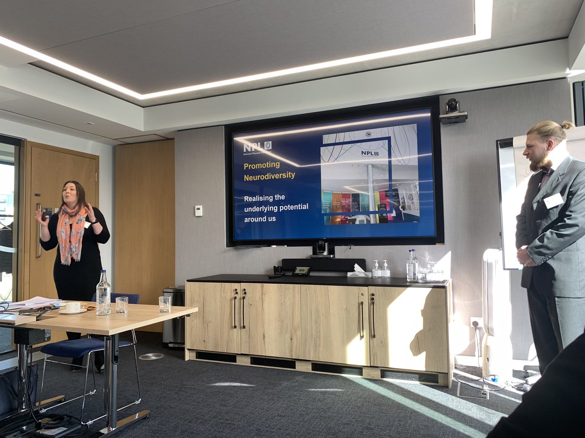 Science_Council's tweet photo. Dr Laura Watkin & Jamie Mewburn-Crook from the National Physical Laboratory @NPL talking about promoting neurodiversity
#NeurodiversityCelebrationWeek #SCProfDevDay https://t.co/KPVw5qnD5u
