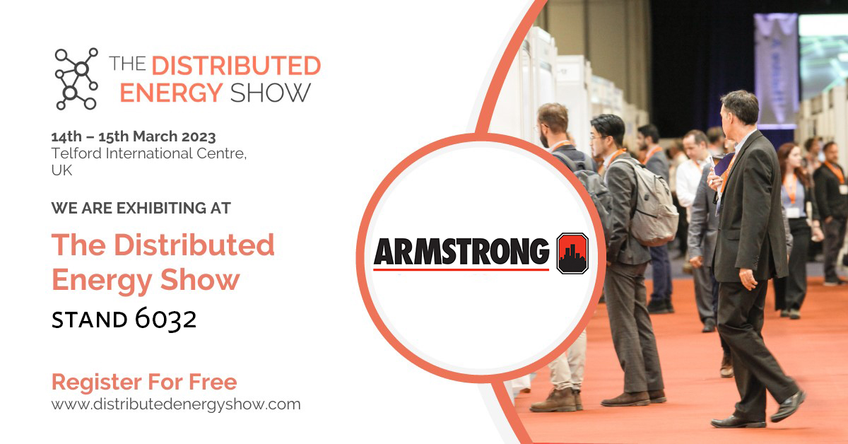 ArmstrongFT's tweet image. #TheDistributedEnergyShow at Telford opens today, If you are attending meet us at stand 6032 to learn how Armstrong solutions can support your district energy schemes. @DistribEnergy #DES23