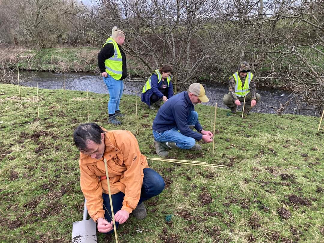 We joined a team of volunteers to improve water quality and wildlife habitats for the River Tame. Together we planted trees which will boost water quality by tackling the run-off of phosphates.  <a href="/TameRiver/">River Tame Anglers Club</a> <a href="/MerseyRivers/">Mersey Rivers Trust</a> <a href="/GwynneMP/">Andrew Gwynne MP</a> <a href="/GwynneCllr/">Allison Gwynne</a>  #InternationalDayOfActionOnRivers