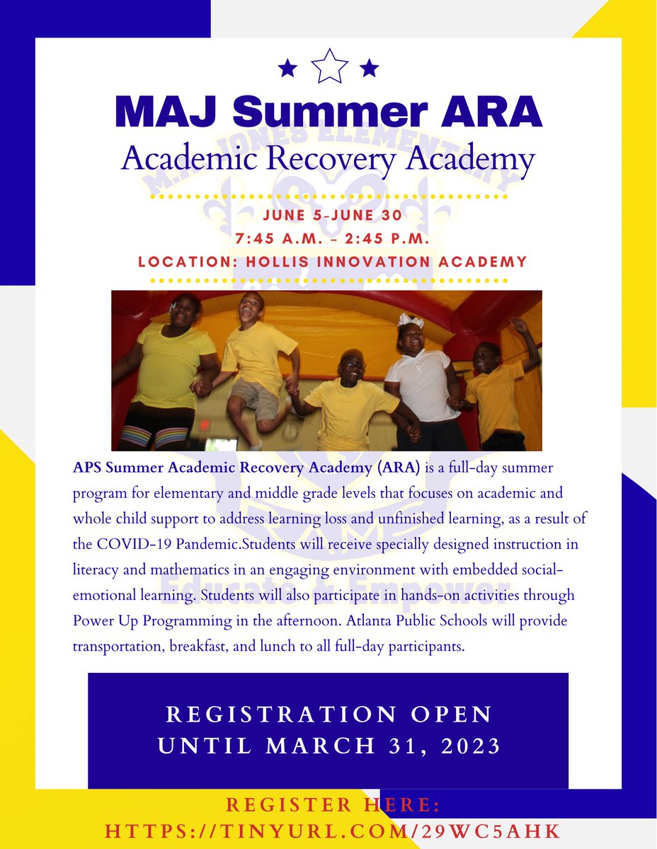 💡Summer ARA is back! Interested in enrolling your student in MAJ’s Summer ARA program? Click this link (or the link in our bio) for more information and to register! Registration is open through March 31st: ➡️ rmd.me/4r.la4NDjPY