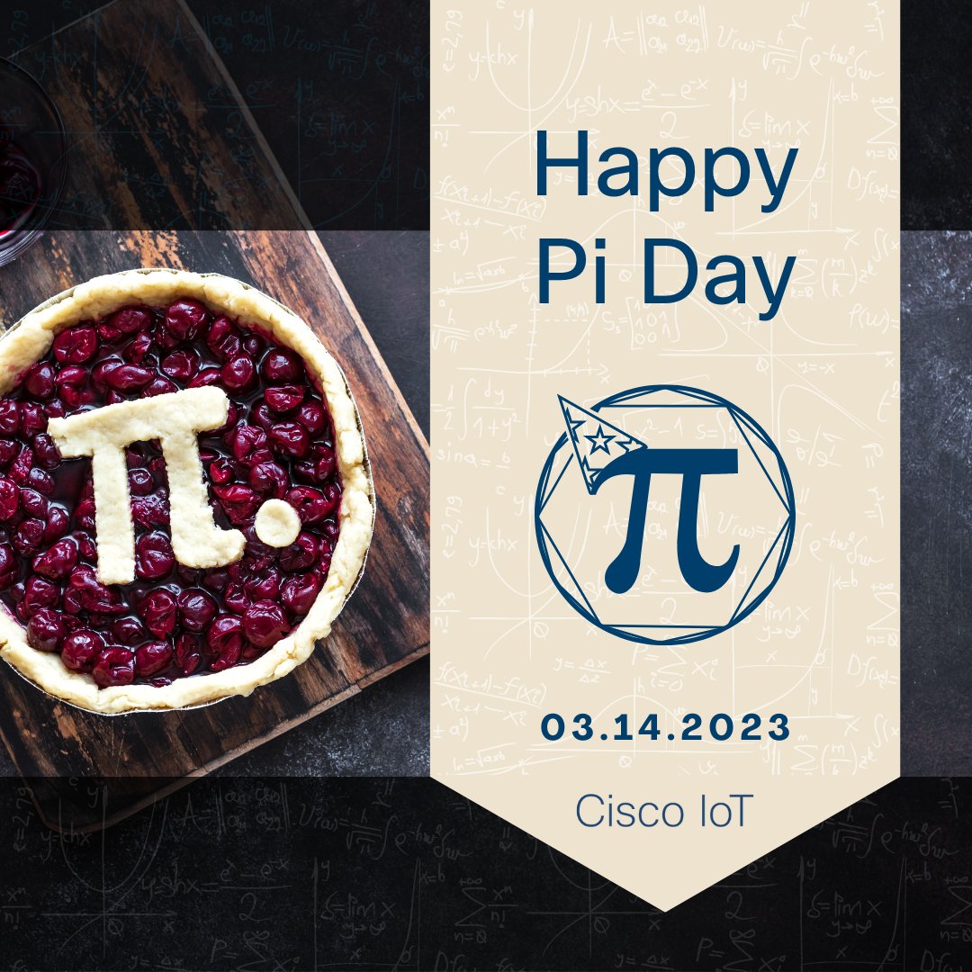 CiscoIIoT's tweet image. Happy #PiDay! Celebrate the mathematical constant with a slice of your favorite pie. 🥧 🎉 #mathnerd #yum

What&apos;s your favorite pie? Let us know in the comments!