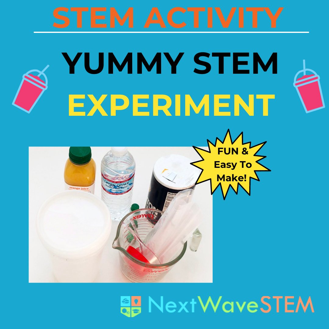 NextWaveSTEM's tweet photo. Try out this week’s delicious STEM activity by @ScienceBuddies with making your very own slushy!
https://t.co/4NIayRAUqk
#fun4kids #stemactivity #trynow #sciencebuddies #nws #chicagostem #scienceactivity #educationalforkids #science #diystem #sciencebuddies #stemproject https://t.co/feOtjZ5Xrc
