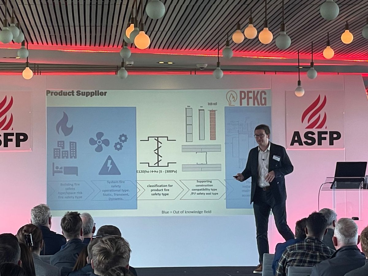 OnetraceApp's tweet photo. Proud to be the headline sponsor of the Association for Specialist Fire Protection (ASFP) Regional Event in Leeds. 

Some great sessions from Allan Jowsey on structural steel and Paul M. on raising standards from the design stage through to installation 🔥

#onetrace #asfp https://t.co/3I3UClWweX