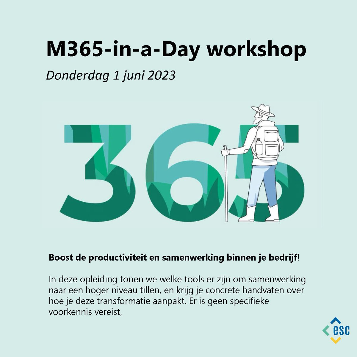 escbelgie's tweet image. Haal je als organisatie wel alles uit je Microsoft-software? Ontdek het tijdens onze interactieve workshops! 👉 esc.be/events/

Schrijf je snel in, want het aantal plaatsen is beperkt!

#inaday #workshops #microsoft #powerplatform #m365