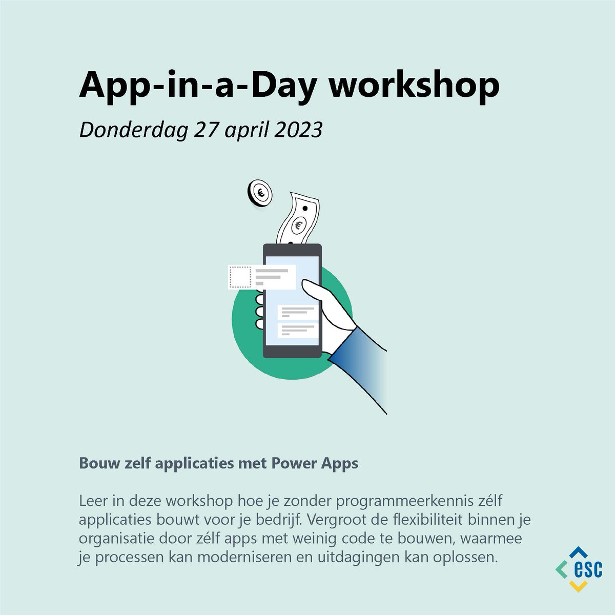 escbelgie's tweet image. Haal je als organisatie wel alles uit je Microsoft-software? Ontdek het tijdens onze interactieve workshops! 👉 esc.be/events/

Schrijf je snel in, want het aantal plaatsen is beperkt!

#inaday #workshops #microsoft #powerplatform #m365