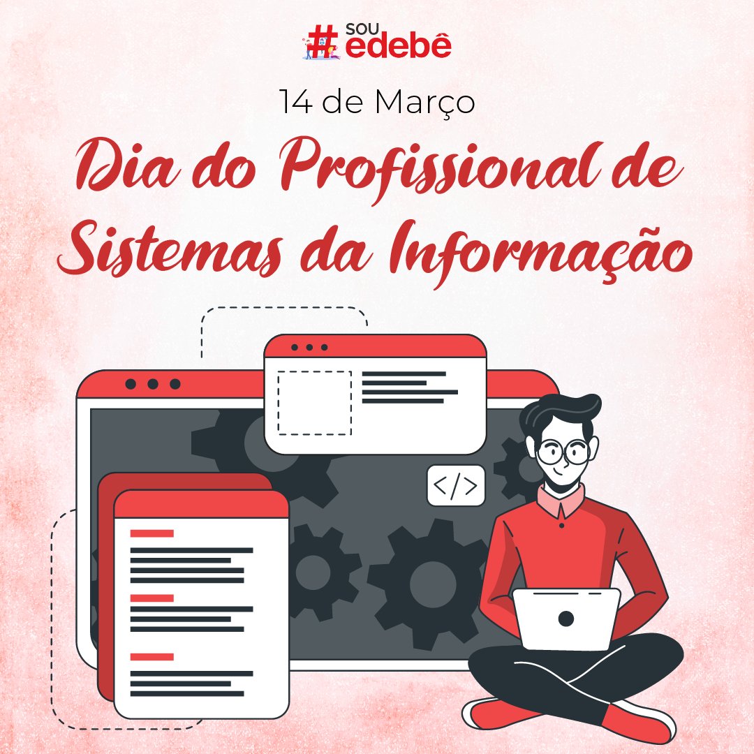edebebrasil's tweet photo. A Edebê homenageia os profissionais responsáveis por desenvolver, implementar e gerenciar uma infraestrutura de tecnologia da informação, além dos dados e sistemas que abrangem toda a organização. https://t.co/hh5sBk6Xe1