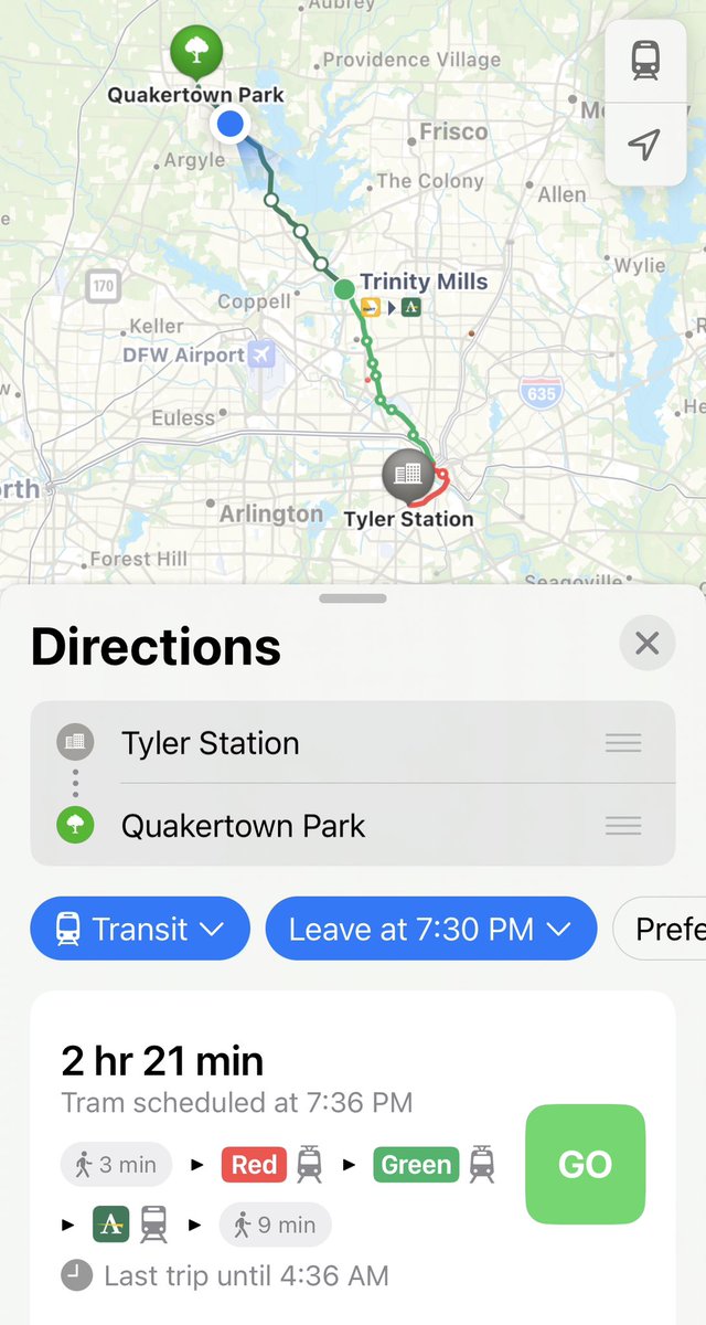 BashfulBits's tweet image. Follow along today as I willingly choose to @RideDCTA and @dartmedia for 5.8 hours instead of driving for 2.2 hours in this vast #sprawl of DFW.