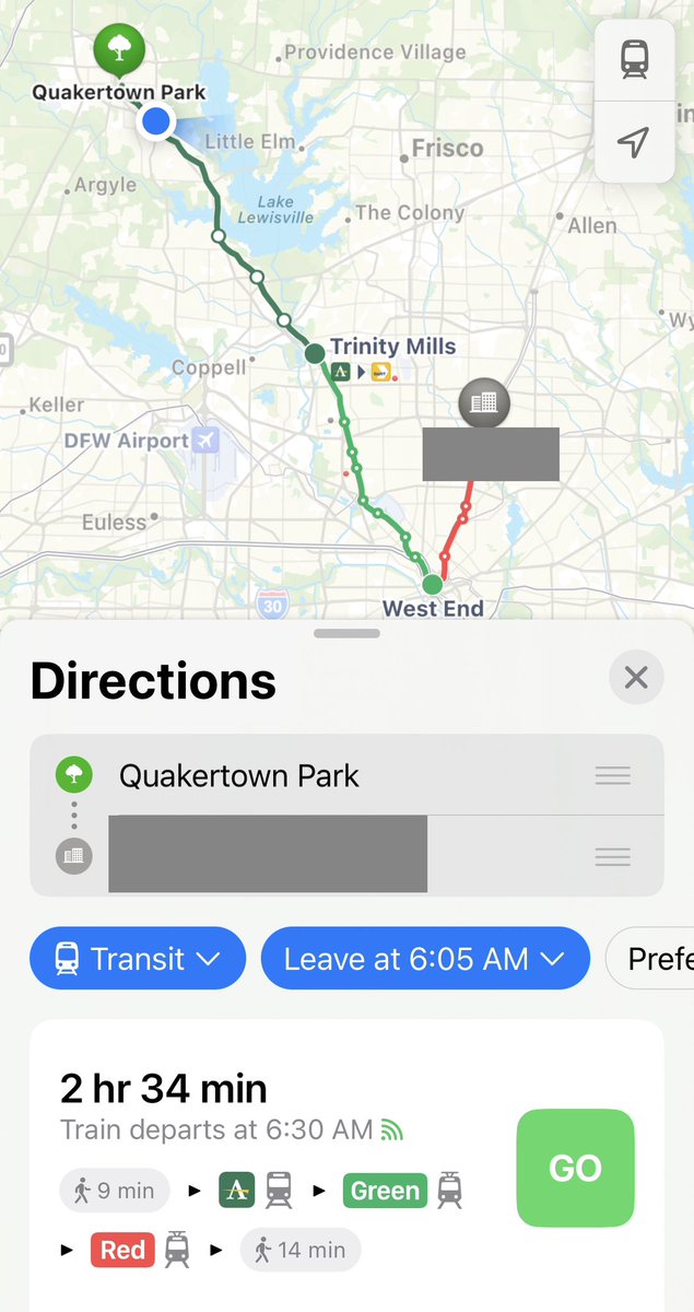 BashfulBits's tweet image. Follow along today as I willingly choose to @RideDCTA and @dartmedia for 5.8 hours instead of driving for 2.2 hours in this vast #sprawl of DFW.