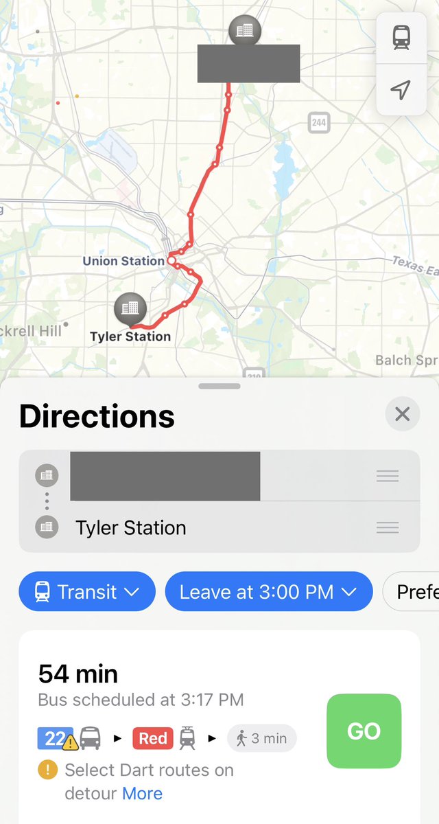 BashfulBits's tweet image. Follow along today as I willingly choose to @RideDCTA and @dartmedia for 5.8 hours instead of driving for 2.2 hours in this vast #sprawl of DFW.