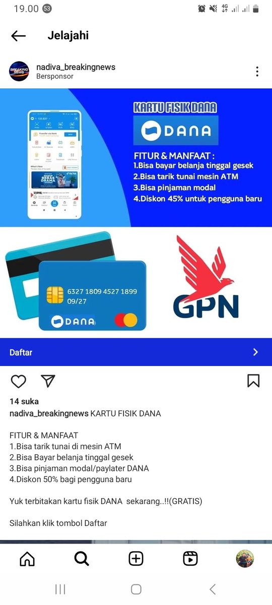 nadibilang's tweet photo. @danawallet  @danasupport  nih min udah aneh aneh saja. https://t.co/HYHldRx32d
