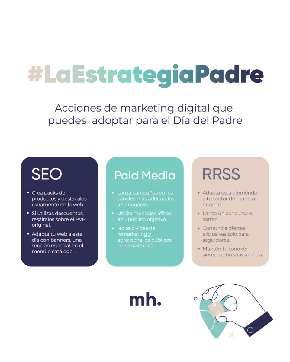 ¿Lo tienes todo listo en tu ecommerce para el #DíaDelPadre?

Si este año se te ha echado el tiempo encima y no tienes tiempo para pensar, te dejamos algunas acciones de #marketingdigital para tu #estrategiademarketing ya para no perder este día tan destacado en las ventas.