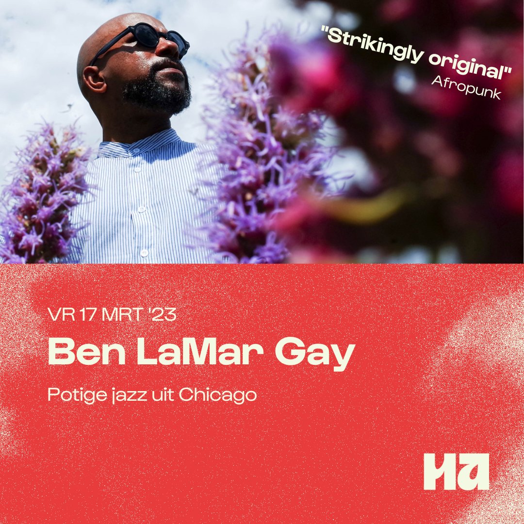 👉Vr 17.03 - Ben LaMar Gay
👉Tickets &amp; info: bit.ly/3JAvZCX