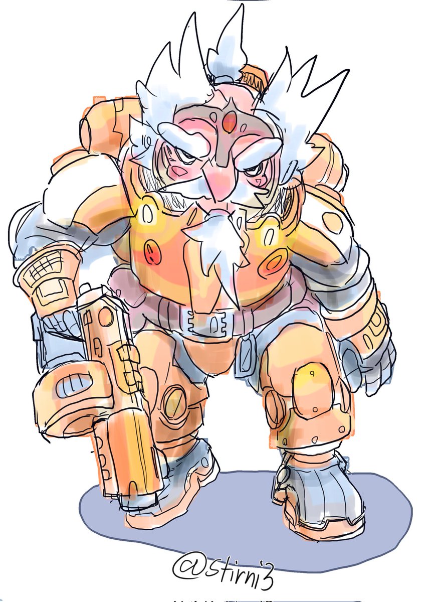 Stirni3's tweet photo. I drew some kin from the leagues of votann for a wrath&amp;glory campaign, go space-dwarves! #warhammer40k #WarhammerArt #40kart https://t.co/D2uy7NYLqe
