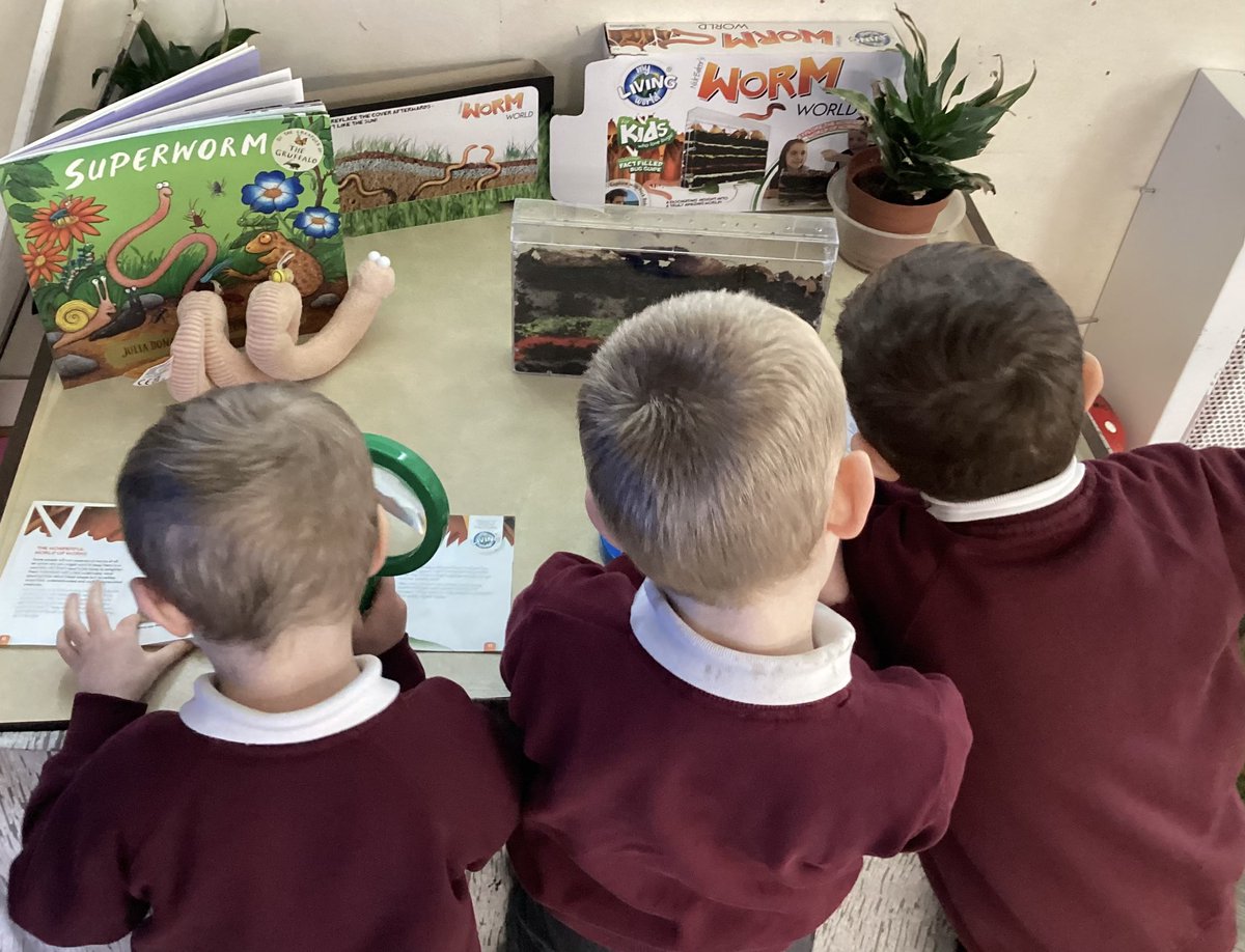JORPS_1's tweet photo. πͺ±Our EYFS children are curious to find out more about worms. They have shown such awe and wonder when observing the worms in our womery. πͺ±#makinglearningmemorable #askraptors https://t.co/HohrOc0mdK