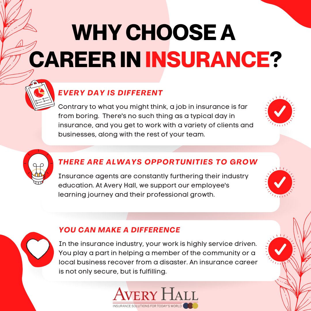AveryHallIns's tweet photo. Are you looking for a career that's exciting, has opportunity for growth, and makes a difference in your community? 💼 ❤️ Consider a job in insurance! #mdjobs #insurancecareer #lovewhereyouwork https://t.co/3hhANXmJbP