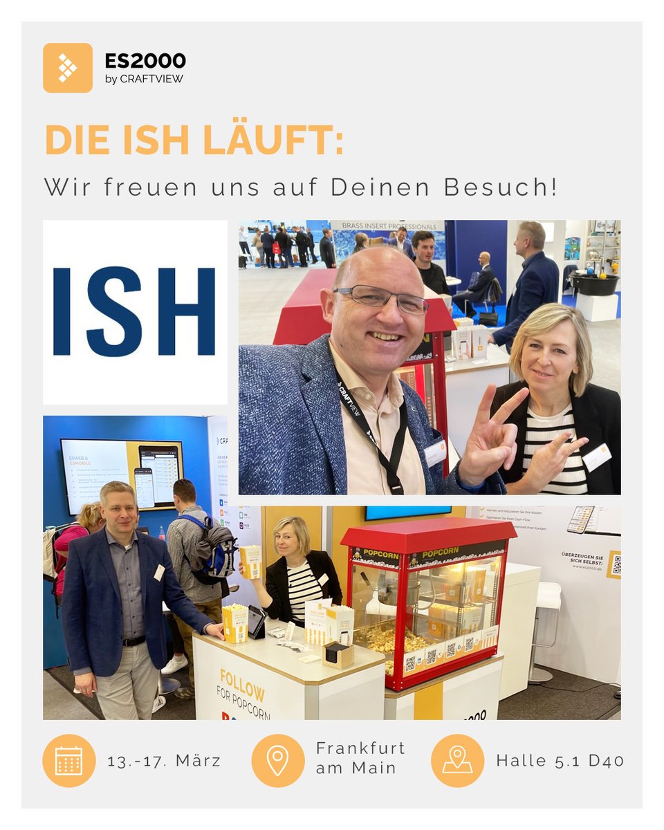 es2000_software's tweet photo. Besuche uns auf der ISH 2023!
Erfahre mehr über die Digitalisierungsmöglichkeiten in deinem Kälte-/Klimatechnik-Unternehmen in Halle 5.1, Stand D40.!
➡ https://t.co/wIOCL6yHBM
Das ES2000-Team

#es2000 #software #erpsoftware #digitalisierung #ish #ish2023 #weltleitmesse https://t.co/9AfXcI9ZRm