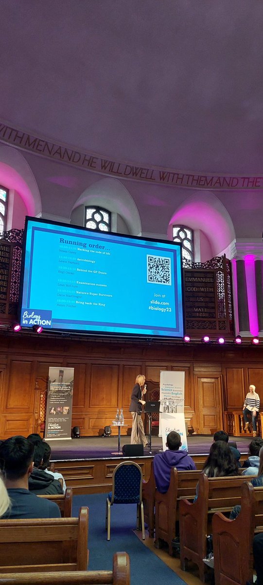 Year 12 Biology students at the Biology in action event today at the Emmanuel Centre. Some very interesting talks lined up! #biologyinaction #Educationinaction