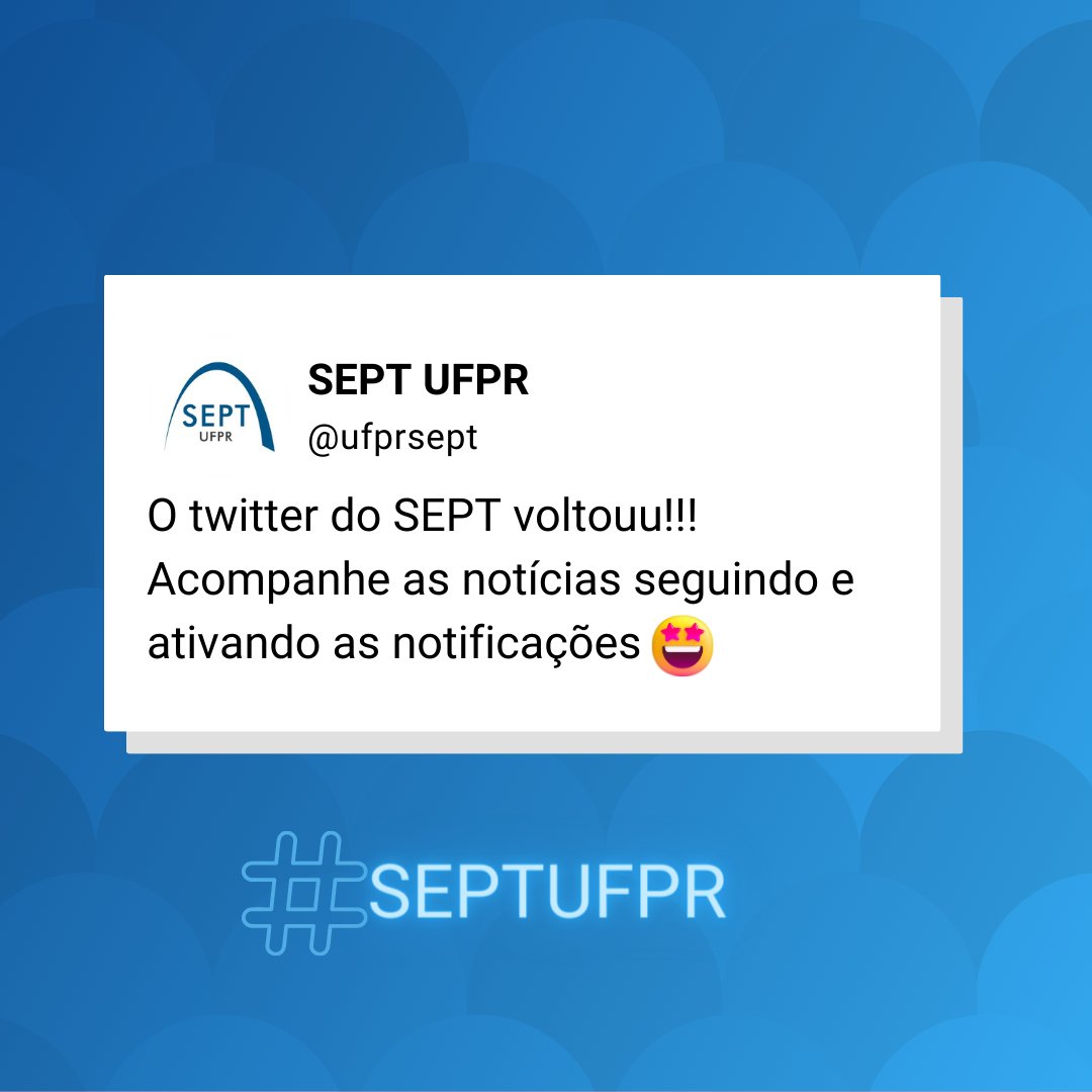 ufprsept's tweet photo. #SEPTUFPR #UFPR https://t.co/Oo9BV16swv