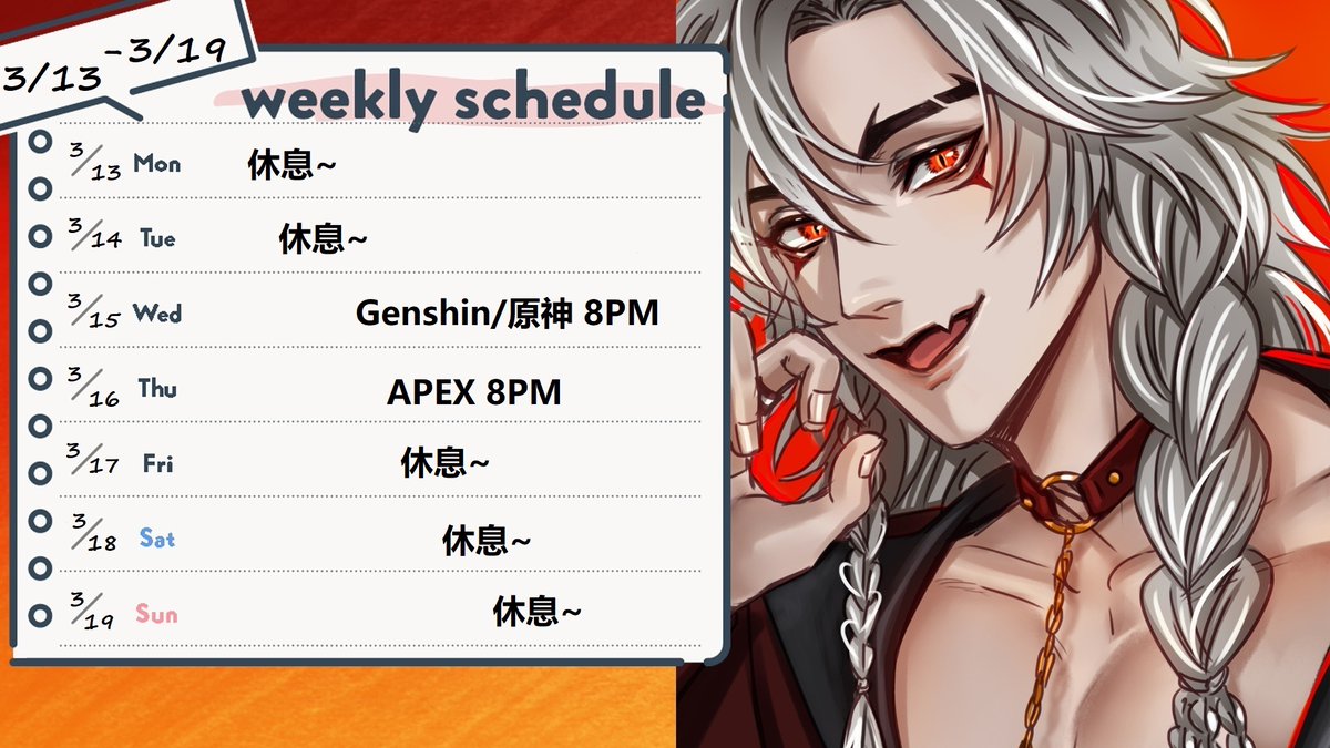 rev_midnighto's tweet photo. UPDATE: Will be resting Friday! Sorry!
Also Genshin Impact from scratch on Asia Server.
Everything is GMT+8 Time.
FanArt: #RevMidnightArt
LiveTag: #RevMidnightLive
FanName: #TenBoos
NSFW: #RevAfterMidnight
I miss Genshin's soundtrack so much <3 https://t.co/00HqDSckR9