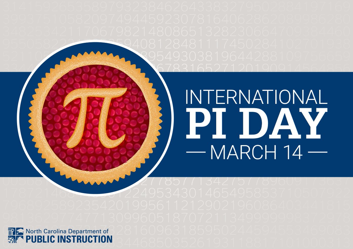 Happy Pi Day! Today we celebrate math! Pi (Greek letter "π") is the symbol used to represent a constant — the ratio of the circumference of a circle to its diameter — approximately 3.14159. What kind of pie you will eat in honor of Pi Day – apple, chocolate,  or pizza pie?