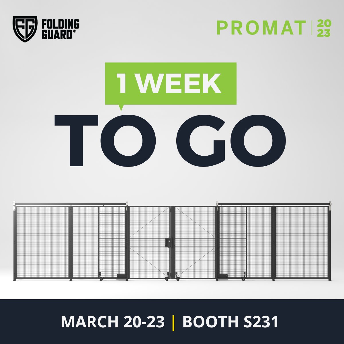 FoldingGuard's tweet photo. 1 week left to see you all at Promat 2023! You still have a chance to register for free in the link below ⬇️ Join us at booth #S231
 
https://t.co/99DO1QidhV

#Chicago #TrustTheGuard #SafetyandSecurity #Promat2023 https://t.co/9JQppQ6bLw