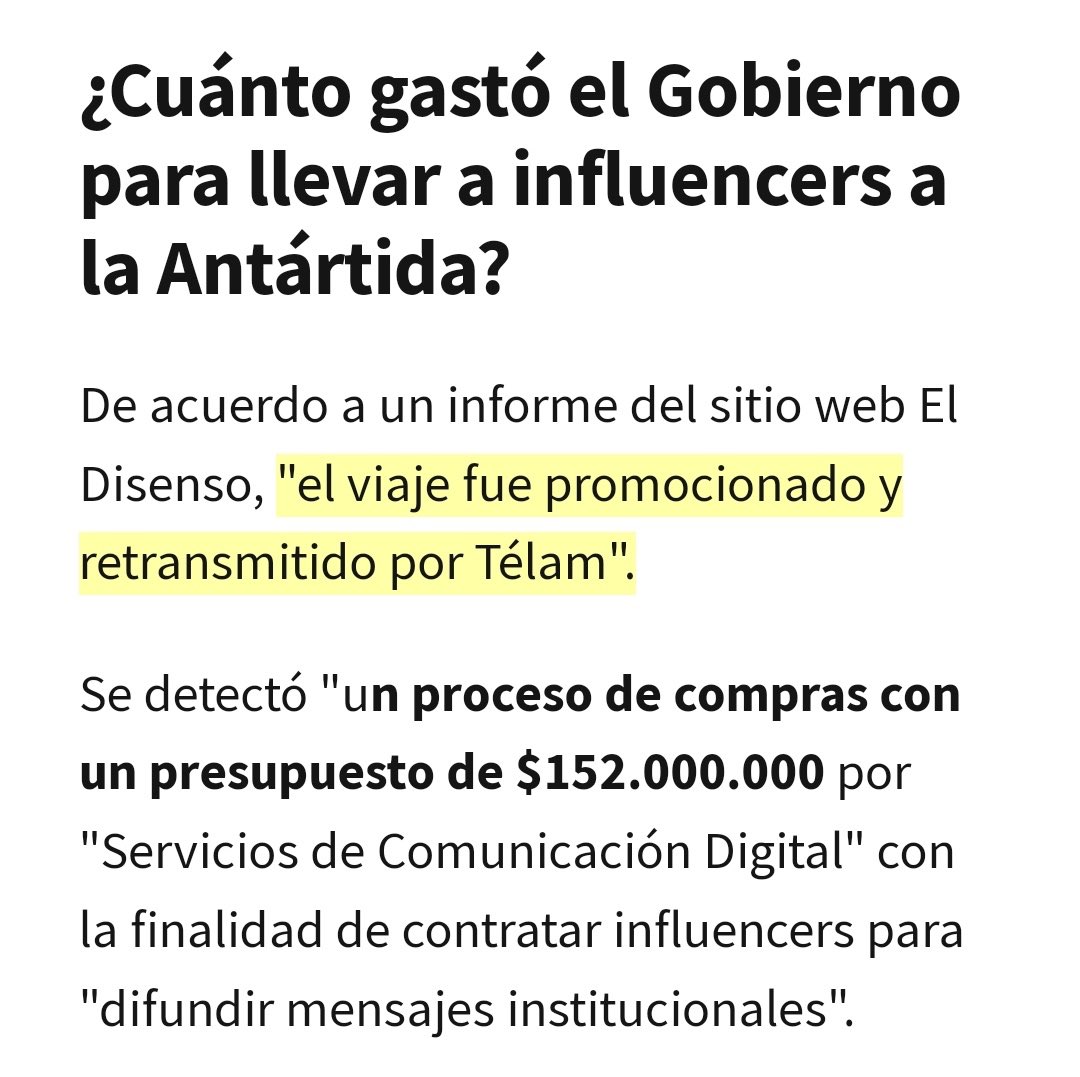 RAMIROMARRA's tweet photo. $152.000.000 pagados con la nuestra nos costó llevar a Nati Jota y al “Momo” a la Antártida para que hagan lo sea que hace un influencer.

152 palos en un país donde hay pibes que no comen, son lo peor qué hay. https://t.co/xNZJMlvbTL